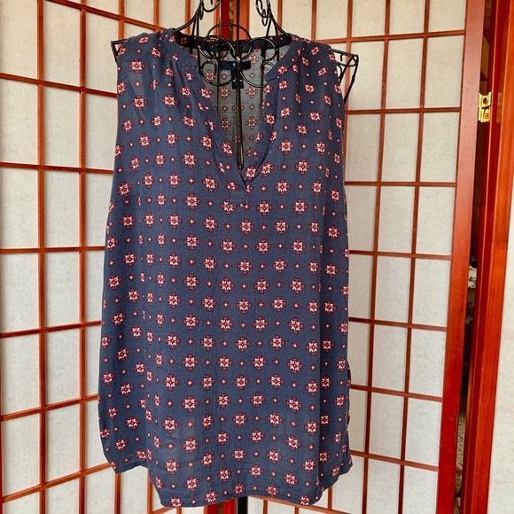 Gap Casual V-Neck Printed Top - Picture 2 of 7